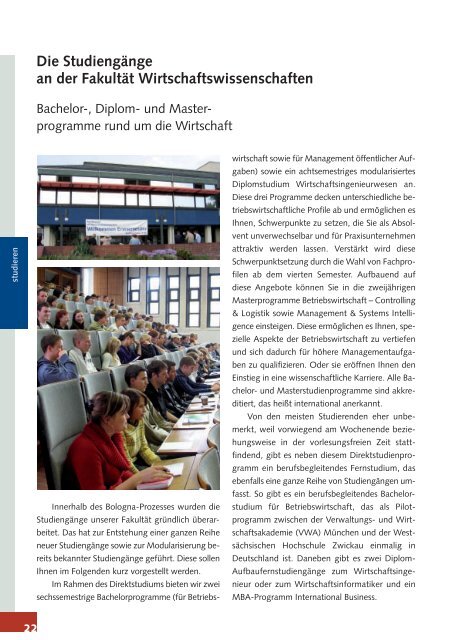 Studienhandbuch 2010 - FSR Wiwi Zwickau