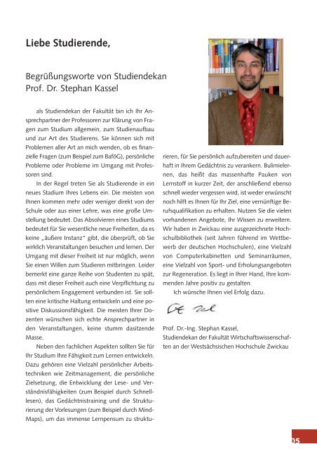 Studienhandbuch 2010 - FSR Wiwi Zwickau