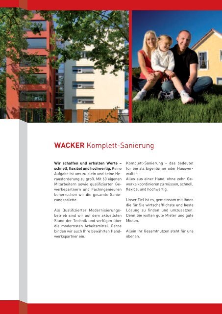 KOMPLETT-SANIERUNG - Wacker Sanierung