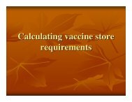 Calculating vaccine store requirements - Nccvmtc.org