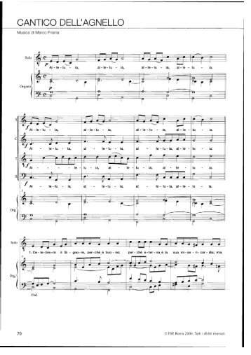 Cantico dell'Agnello - M. Frisina - Diocesi di Andria