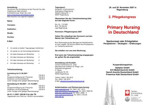 Primary Nursing in Deutschland - Nurse-Communication