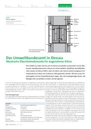 Das Umweltbundesamt in Dessau Akustische Überströmelemente ...
