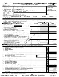 Exempt Organization Business Income Tax Return 990-T