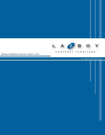 La-Z-Boy Contract Furniture 2013 Price List (PDF)