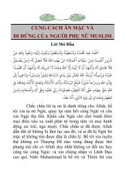 cung cách ăn mặc và đi đứng của người phụ nữ ... - Chân Lý Islam