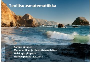 Teollisuusmatematiikka - Research homepage of Samuli Siltanen