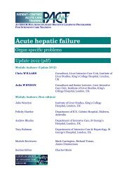Acute hepatic failure - PACT - ESICM