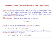 Newton's Second Law for Rotation (9-4 of Tipler-Mosca)