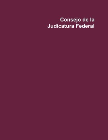 Consejo de la Judicatura Federal - Suprema Corte de Justicia de la ...