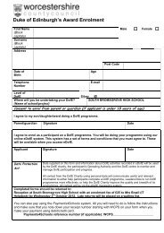 Silver Enrolment form - South Bromsgrove High School Technology ...