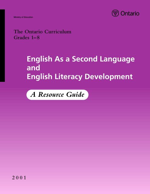 English As a Second Language and English Literacy Development