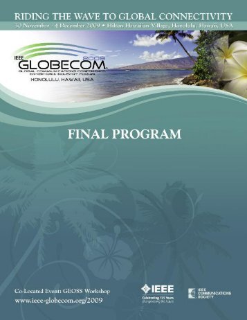 ieee globecom 2009 - IEEE Communications Society