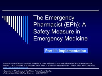 EPh - Emergencypharmacist.org