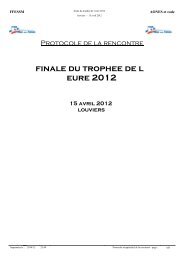 finale du trophee de l eure 2012 - Commission Nationale Nage Avec ...