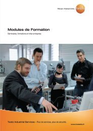 Modules de Formation - Testo Industrial Services GmbH