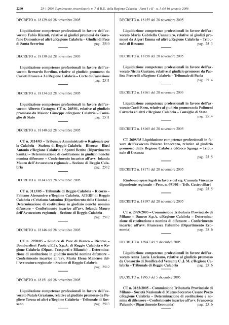 edizione straordinar - Consiglio regionale della Calabria