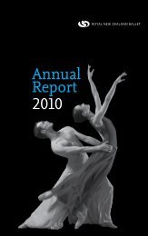 Annual Report 2010 - Royal New Zealand Ballet