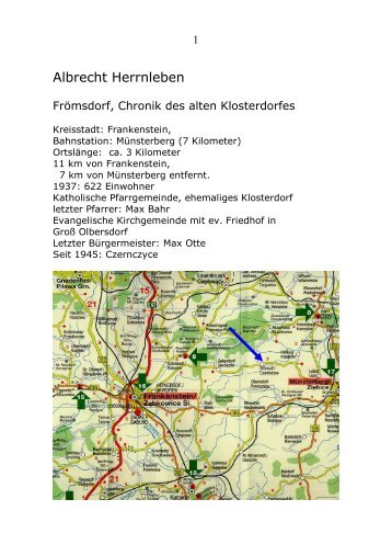 Chronik Frömsdorf-Buch-nur für das Dorf mit Inhaltsverz