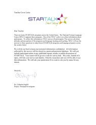 Cover Letter and Consent Form - StarTalk - University of Maryland