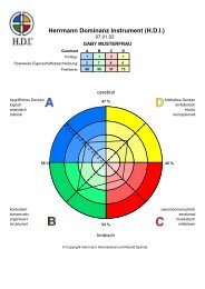 Herrmann Dominanz Instrument (H.D.I.) - Strategie B.de