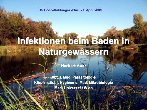 Infektionen beim Baden in NaturgewÃ¤ssern