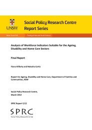 Analysis of Workforce Indicators Suitable for the Ageing