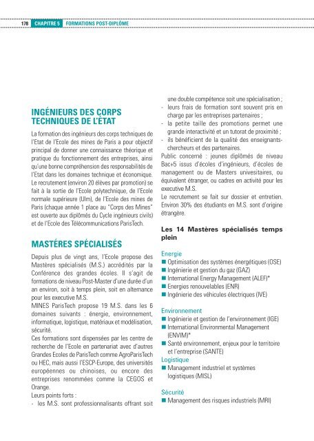 contenu des enseignements de tronc commun - MINES ParisTech