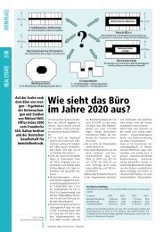 Wie sieht das Büro im Jahre 2020 aus? - Franke & Partner - Sozietät ...