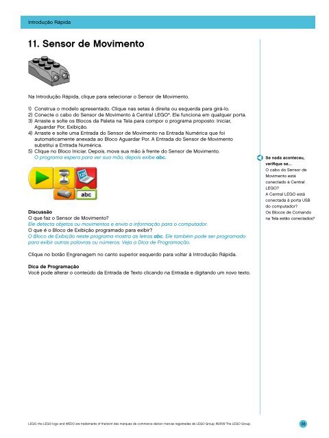 Guia Software LEGO Education WeDo