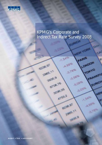 KPMG's Corporate and Indirect Tax Rate Survey 2008