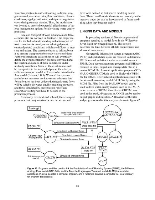 Precipitation-Runoff and Streamflow-Routing Models for the ...