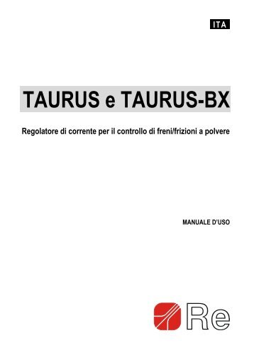 TAURUS e TAURUS-BX - Frenos RPM