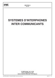 SYSTEMES D'INTERPHONES INTER COMMUNICANTS - Urmet