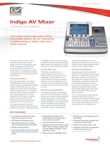 Indigo AV Mixer - DS Video