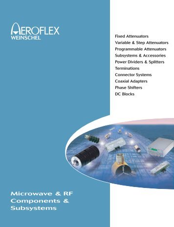 Aeroflex / Weinschel Microwave & RF Components ... - AMTEST-PL