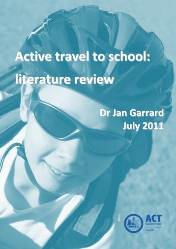 Active travel to school: literature review - Community Engagement ...