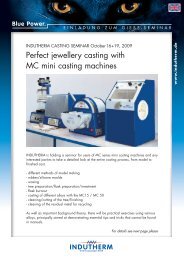 Perfect jewellery casting with MC mini casting machines - Indutherm ...