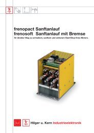 frenopact Sanftanlauf frenosoft Sanftanlauf mit Bremse