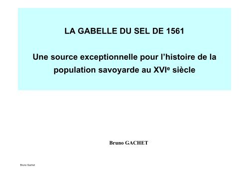 Gabelle du sel 1561