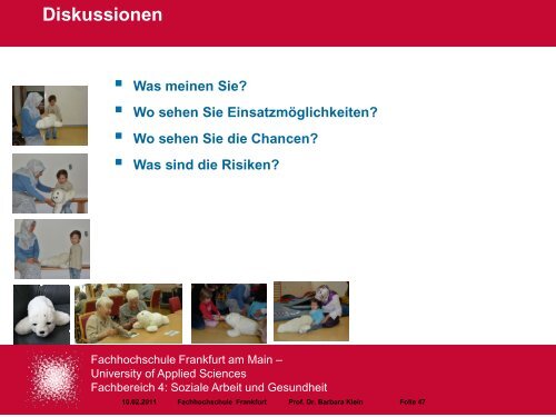Kontakt Prof. Dr. Barbara Klein - Berlin Brandenburger Pflegetage