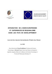 integration de l'union europeenne et experiences - Chaire Jean ...