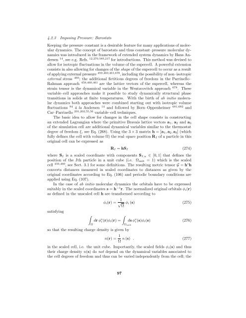 Ab initio molecular dynamics: Theory and Implementation