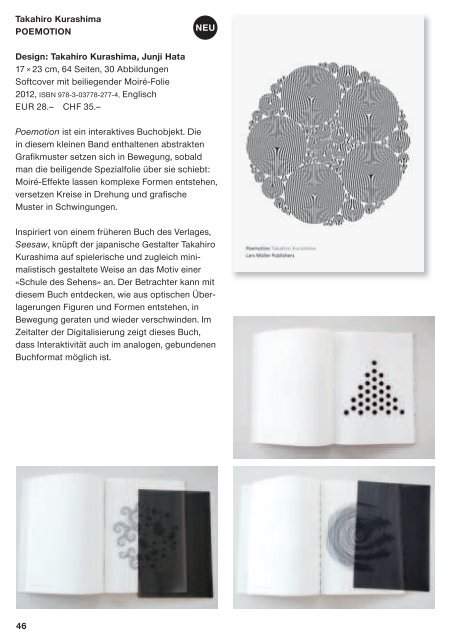 Lars Müller Publishers 2012 /2013 Architektur Design Fotografie ...