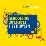 SCHOOLGIDS 2012-2013 HEYTHUYSEN - S.G. Sint Ursula Horn
