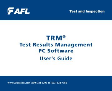 TRMÂ® 2.0 User's Guide - AFL
