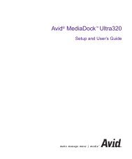 Avid MediaDock Ultra320 Setup and User's Guide - DSWiki