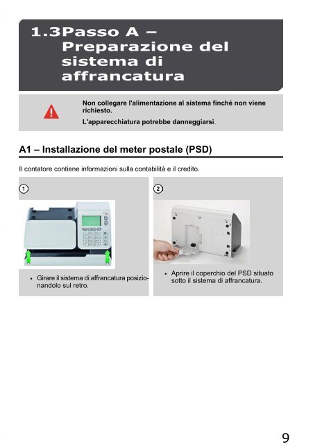 Guida all'installazione 1 - Neopost