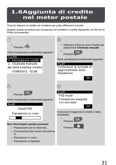 Guida all'installazione 1 - Neopost