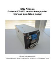 MGL Avionics Garrecht VT-0102 mode-s transponder Interface ...